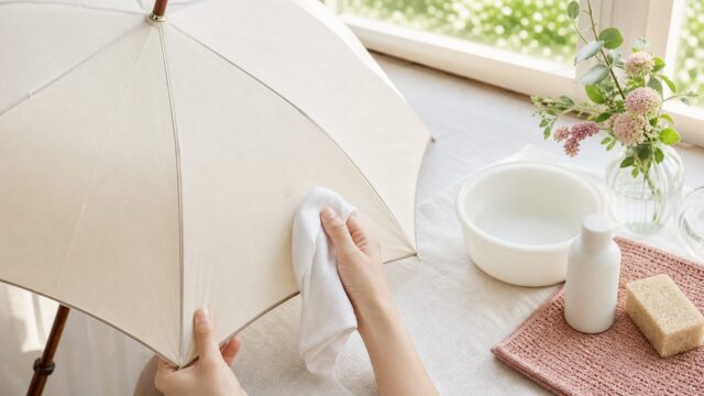 日傘 汚れ 落とし方を解説｜失敗を避ける洗い方5つと洗剤選びの基本