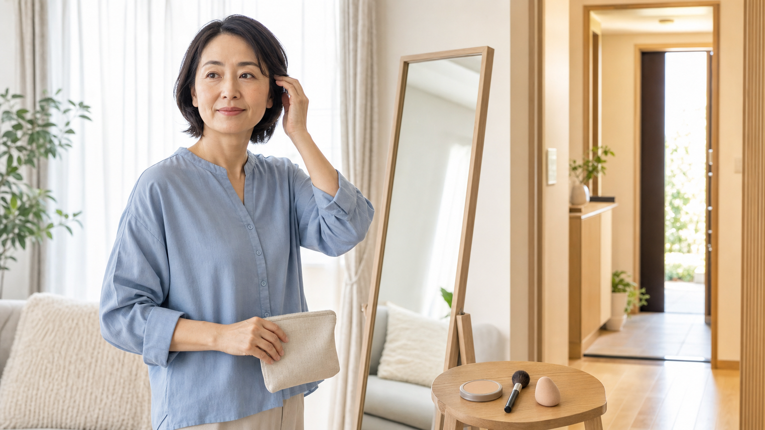 40代の老け見え対策はメイクをやめず薄く整えるのが結論